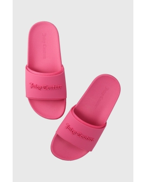 Juicy Couture klapki damskie kolor różowy