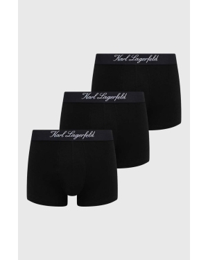Karl Lagerfeld bokserki 3-pack męskie kolor czarny