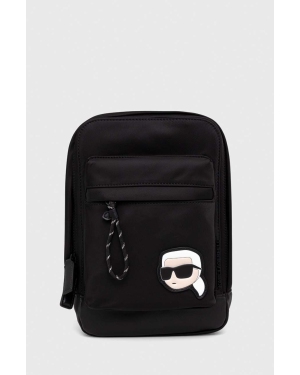 Karl Lagerfeld plecak kolor czarny mały z aplikacją