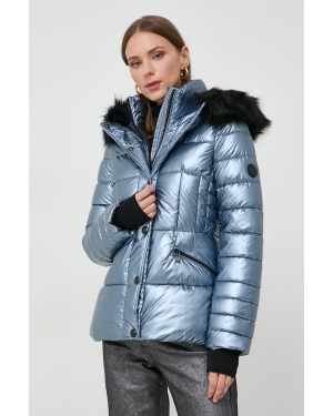 Morgan kurtka damska kolor niebieski zimowa