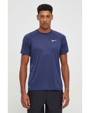 Nike t-shirt treningowy kolor granatowy gładki