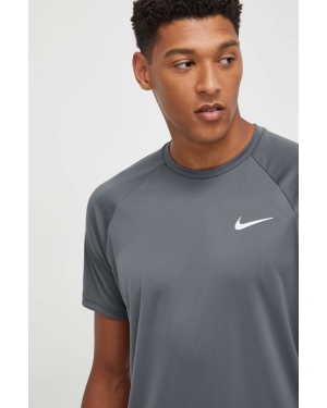 Nike t-shirt treningowy kolor szary gładki