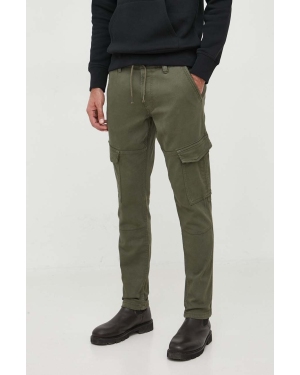 Pepe Jeans spodnie Jared męskie kolor zielony w fasonie cargo