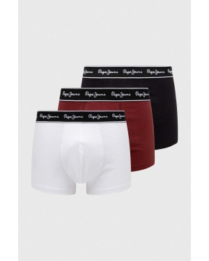 Pepe Jeans bokserki 3-pack męskie kolor czerwony