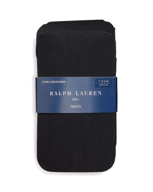 Polo Ralph Lauren rajstopy dziecięce 2-pack kolor czarny