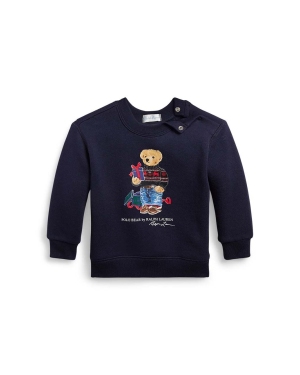 Polo Ralph Lauren bluza niemowlęca kolor granatowy z nadrukiem