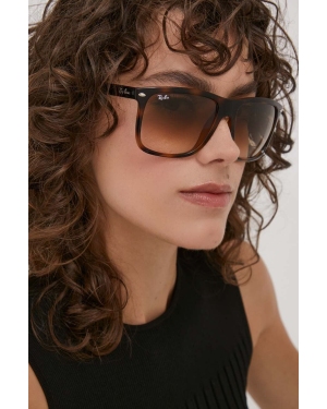 Ray-Ban okulary przeciwsłoneczne kolor brązowy