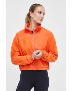 Roxy bluza sportowa Waves Of Warmth kolor pomarańczowy gładka