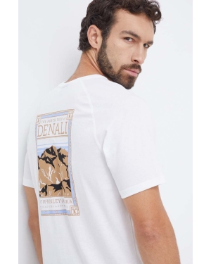 The North Face t-shirt bawełniany męski kolor biały z nadrukiem