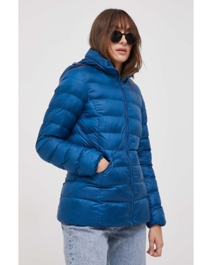 Tommy Hilfiger kurtka damska kolor niebieski zimowa