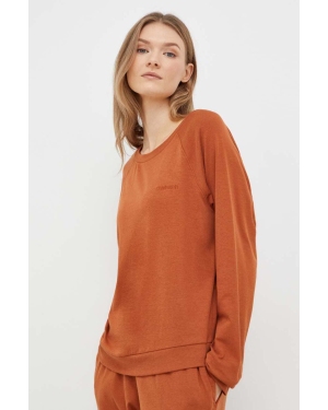 Calvin Klein Underwear longsleeve piżamowy kolor pomarańczowy