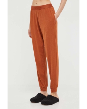 Calvin Klein Underwear spodnie piżamowe damskie kolor pomarańczowy
