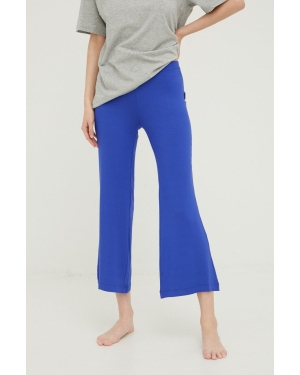 Calvin Klein Underwear spodnie piżamowe damska kolor niebieski