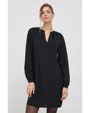 Lauren Ralph Lauren sukienka kolor czarny mini prosta