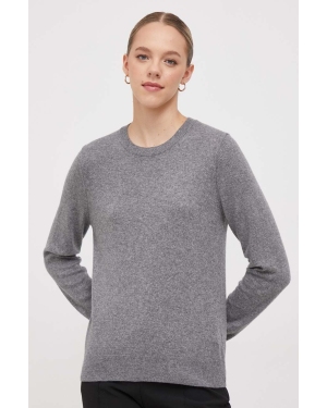 Sisley sweter z domieszką wełny damski kolor szary lekki