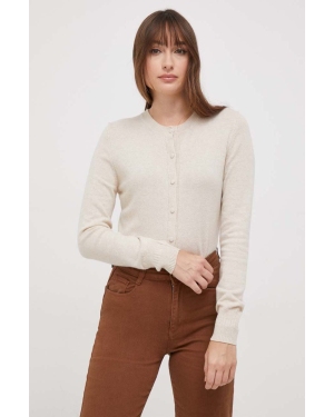 Sisley sweter z domieszką wełny damski kolor beżowy lekki