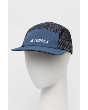 adidas TERREX czapka z daszkiem kolor niebieski wzorzysta