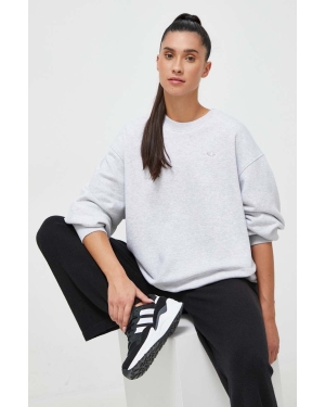 adidas Originals bluza bawełniana damska kolor szary melanżowa