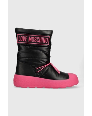 Love Moschino śniegowce RACE50 kolor czarny JA15855H0HIN000C