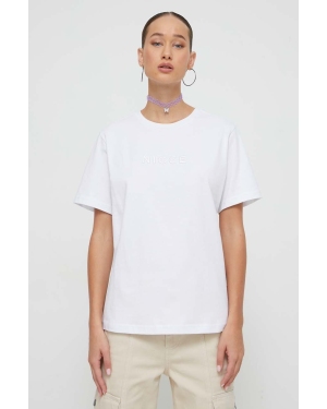 Nicce t-shirt bawełniany damski kolor biały