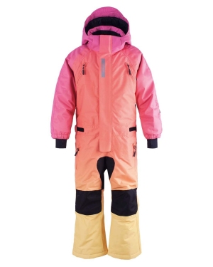 Gosoaky kombinezon narciarski dziecięcy PUSS IN BOOTS kolor różowy