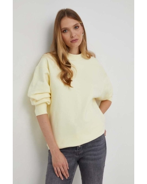 Answear Lab bluza damska kolor żółty gładka