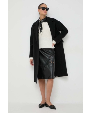 Beatrice B płaszcz wełniany kolor czarny przejściowy oversize