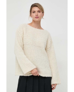 Lovechild sweter wełniany damski kolor beżowy ciepły