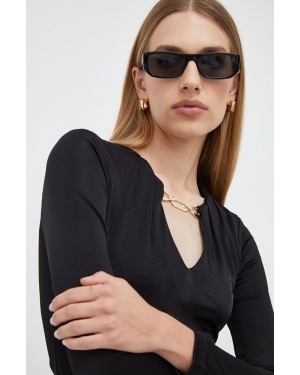 Marciano Guess bluzka damskie kolor czarny z aplikacją