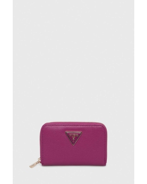 Guess portfel damski kolor różowy