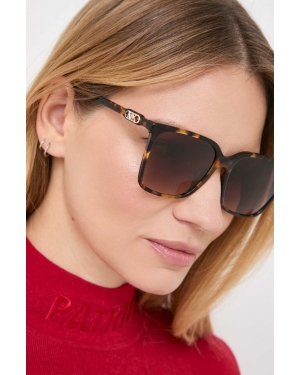 Michael Kors okulary przeciwsłoneczne damskie kolor brązowy