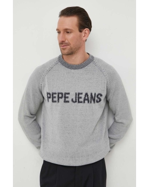 Pepe Jeans sweter bawełniany kolor szary