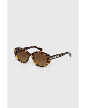 Swarovski okulary przeciwsłoneczne 5679535 DEXTERA ORGANIC kolor brązowy