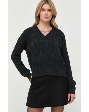Max Mara Leisure sweter wełniany damski kolor czarny