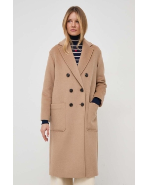 MAX&Co. płaszcz z domieszką wełny kolor brązowy przejściowy oversize