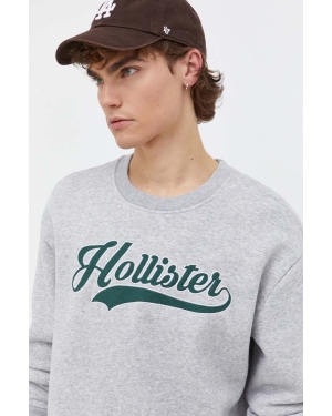 Hollister Co. bluza męska kolor szary melanżowa