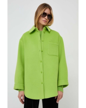 MAX&Co. kurtka koszulowa x Anna Dello Russo kolor zielony przejściowa oversize