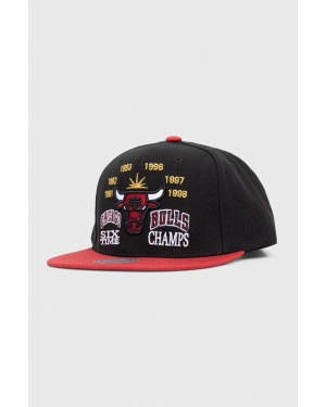 Mitchell&Ness czapka z daszkiem x Chicago Bulls kolor czarny z aplikacją