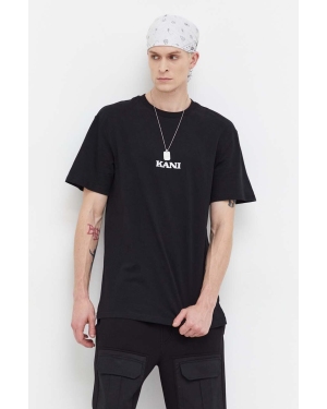 Karl Kani t-shirt bawełniany męski kolor czarny z nadrukiem
