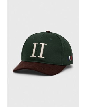 Les Deux czapka z daszkiem kolor zielony z aplikacją