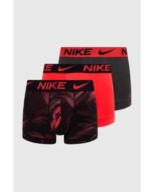 Nike bokserki 3-pack męskie kolor czerwony