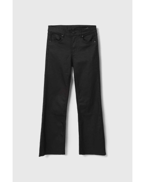 Pepe Jeans spodnie dziecięce kolor czarny gładkie