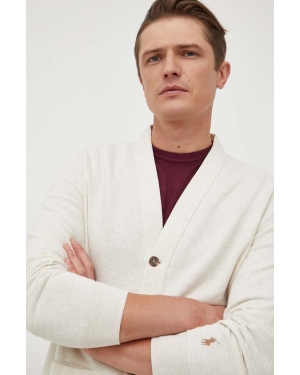 Polo Ralph Lauren bluza męska kolor beżowy gładka