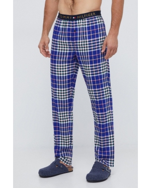 Tommy Hilfiger spodnie piżamowe męskie kolor granatowy wzorzysta