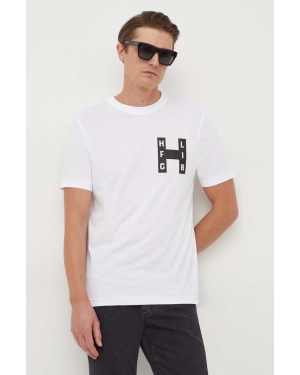 Tommy Hilfiger t-shirt bawełniany męski kolor biały z nadrukiem MW0MW33893
