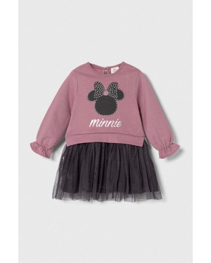 zippy sukienka dziecięca x Disney kolor fioletowy mini rozkloszowana