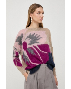 Marella sweter damski kolor fioletowy