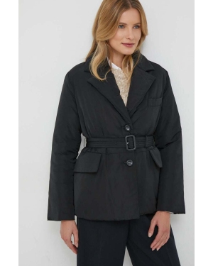 Sisley kurtka damska kolor czarny przejściowa
