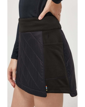 Smartwool spódnica sportowa Smartloft kolor czarny mini prosta