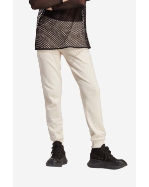 adidas Originals spodnie dresowe bawełniane kolor beżowy gładkie IA6477
